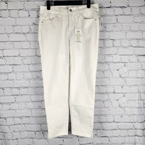 NWT Kensie Size 6 White Skinny Crop Jeans